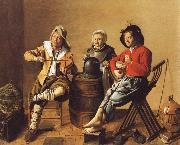 Jan Miense Molenaer Two Boys and a Girl Making Music oil painting picture wholesale